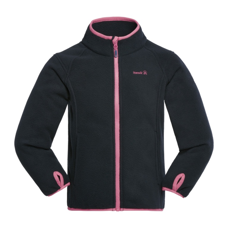 Kamik Fleece Jacket Linnea (warm) dark blue/pink girls
